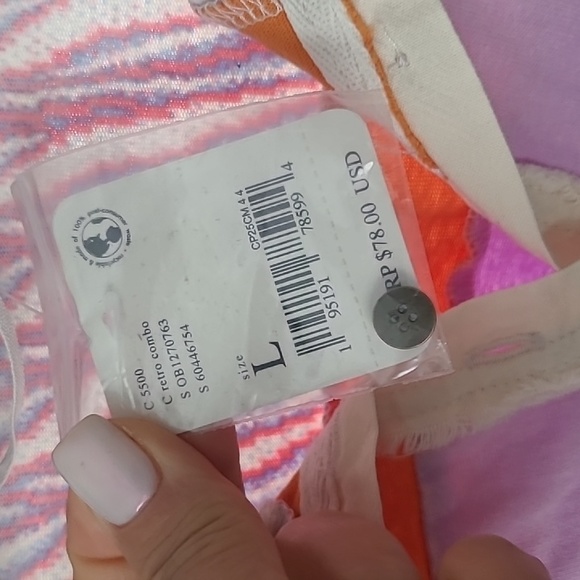 FREE PEOPLE MixPrint BELLA Collar Henley Tee Top - Picture 6 of 7